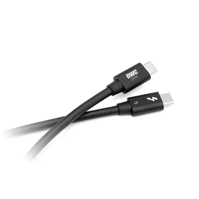 OWC OWCCBLTB5C0.3M - OWC THUNDERBOLT 5 (USB-C) 0.3 METER (11.8 ) CABLE - BLACK - 