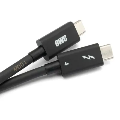 OWC OWCCBLTB4C0.7M - OWC THUNDERBOLT 4 (USB-C) 0.7 METER (28 ) CABLE - BLACK - UP