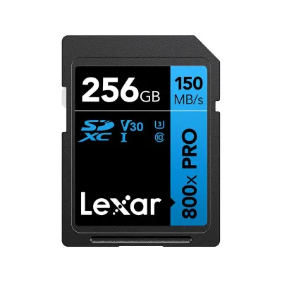 Lexar LSD0800P256G-BNNNU - Lexar High-Performance SDXC Memory Card, 800x PRO, 256GB, Cl
