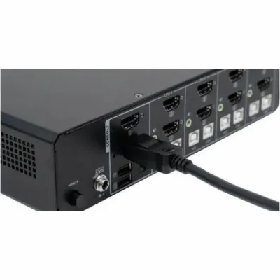 IOGear GCS1524TAA4C - 4-PORT DUAL VIEW TRUE UNIVERSAL (DPHDMI) SECURE KVM SWITCH W