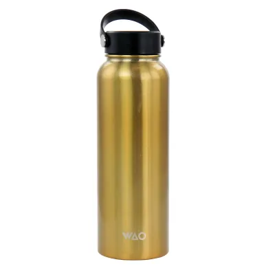 WAO 131022.01 - WAO 38 Ounce Stainless Steel Insulated Thermal Bottle with L