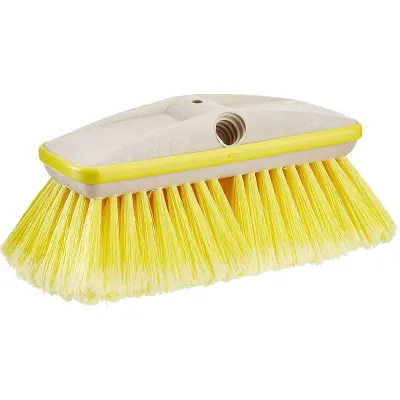 Star brite 40161 - Deluxe Yellow Soft Wash 8 Brush Head wBumper - Dual Connecti