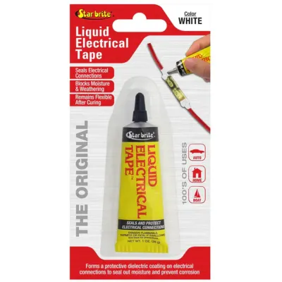 Star brite 84157 - Star brite Liquid Electrical Tape - White - 1 oz