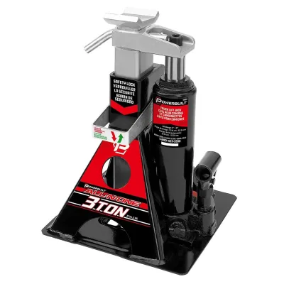 POWERBUILT 640912 - PowerBuilt 3-Ton All-in-One Hydraulic Bottle Jack and Jackst