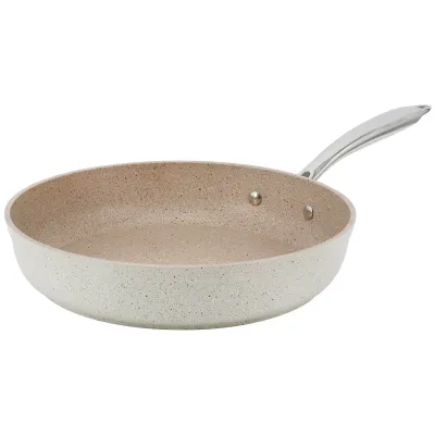 Korkmaz A1896 - Korkmaz Granita Aluminum Nonstick 12 Inch Frying Pan in Tan