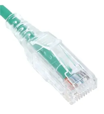 Cablesys ICC-ICPCSY01GN - PATCH CORD, CAT 6 SLIM CLEAR SR 10PK 1FT