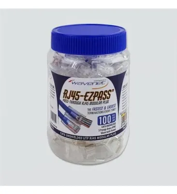 Wavenet WAV-CAT6RJ45-EZPASS - CAT6, RJ-45-EZPASS, UTP MODULAR PLUGS,