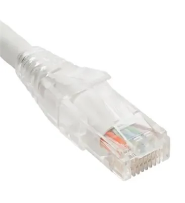 Cablesys ICC-ICPCSW07WH - PATCH CORD, CAT 6, CLEAR BOOT,7,10PK,WH