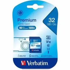 VERBATIM VER 96871 - Verbatim Premium 32 GB Class 10UHS-I (U1) SDHC - 1 Each - TA