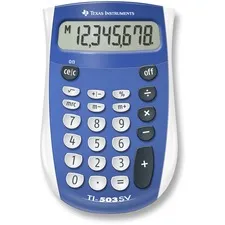 Texas Instruments TEX TI503SV - Texas Instruments TI503 SuperView Pocket Calculator - 8 Digi