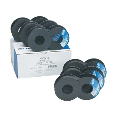 PRINTRONIX 107675-001 - PRINTRONIX LLC, P5000 EXTENDED LIFE TEXT & OCR RIBBON, 6 PAC