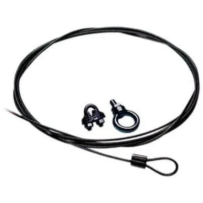 Bogen CK10B - 10 FOOT CABLE & CLAMP - BLACK