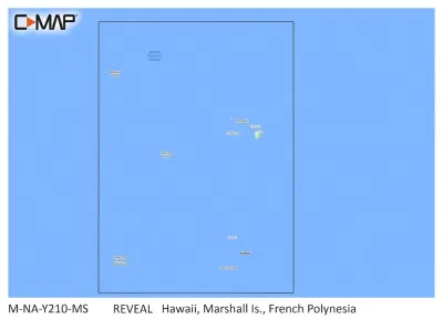 NAVICO INC M-NA-Y210-MS - C-MAP Reveal Coastal Hawaii, Marshall Islands and French Pol