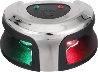 ATTWOOD CORPORTATION NV2002SS-7 - Attwood LightArmor Deck Mount LED Navigation Light 2NM Stain