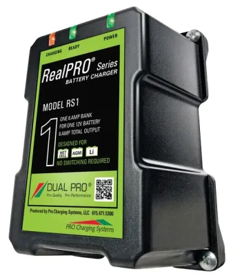 Pro Charging Systems RS1 - Dual Pro RS1 Battery Charger 1 Bank 6 Amps