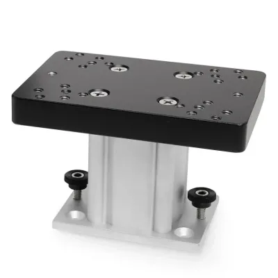 Johnson Outdoors 1904030 - Cannon 4in Pedestal Mount Aluminum Fixed Base