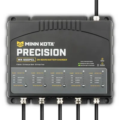 JOHNSON OUTDOORS INC 1835500 - Minn Kota MK550PCL Precision Charger 5 Bank 10 Amps