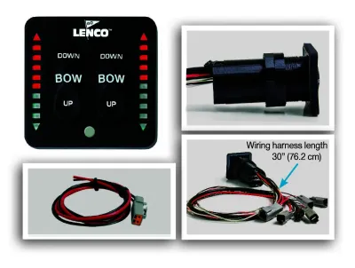 LENCO MARINE SOLUTIONS LLC 15171-001 - Lenco LED Integrated Indicator Switch with Pigtail for Dual 