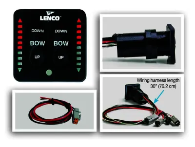 LENCO MARINE SOLUTIONS LLC 15170-001 - Lenco LED Integrated Indicator Switch with Pigtail for Singl