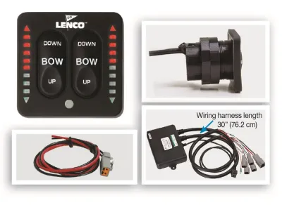 LENCO MARINE SOLUTIONS LLC 15271-001 - Lenco LED Two-Piece Indicator Switch with Pigtail for Dual A