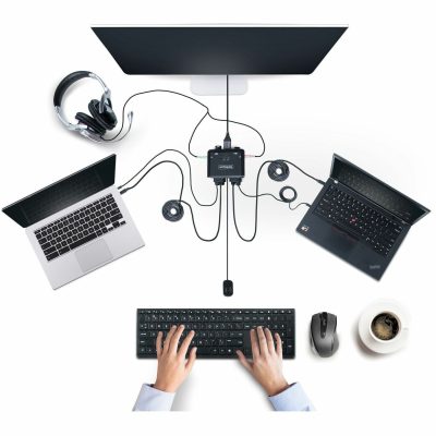 STARTECH C2-D46-UC2-CBL-KVM - 2-PORT CABLE KVM SWITCH 4K -