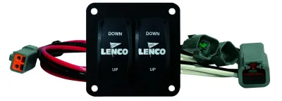 LENCO MARINE SOLUTIONS LLC 10222-211D - Lenco Double Rocker Switch Kit Single Actuator Systems 12vDC
