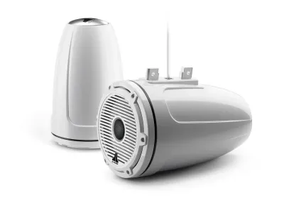 GARMIN USA, INC 010-03276-00 - JL Audio M6 7.7in Enclosed Tower Speakers White Classic Gril