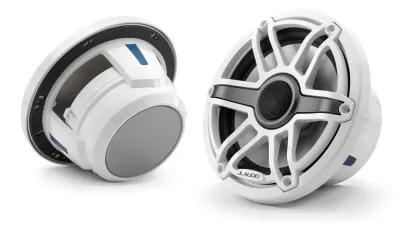 GARMIN USA, INC 010-03073-00 - JL Audio M6 7.7in Coaxial Speakers White Sport Grille