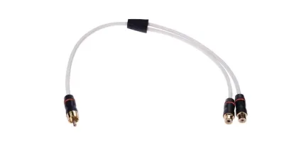 GARMIN USA, INC 010-12622-00 - Fusion MS-RCAYF 1Male-2FeMale Shielded Twisted RCA Y-Cable