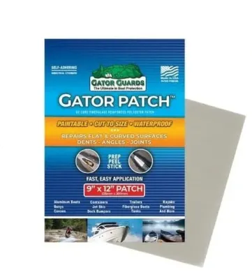 TH Marine Supplies LLC Huntsville GP-912 - Gator Guard Gator Patch 9in x 12in UV Cured Fiberglass Reinf