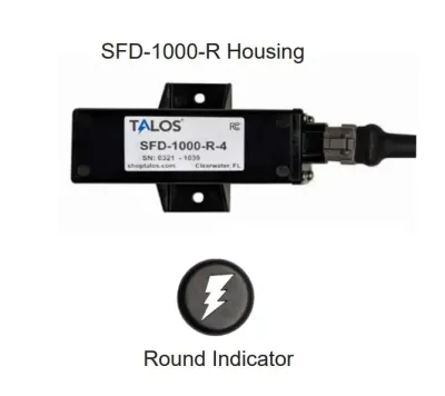 AMERICAN THERMAL INSTRUMENTS, LLC 1506 - Talos SFD1000R Black Round Flush Mount Lightning Detector wi