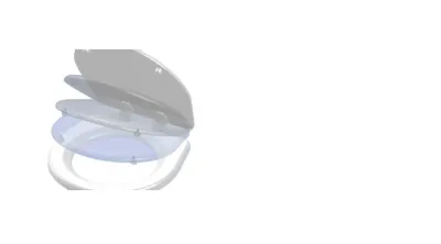 RARITAN ENGINEERING CO. 1238SC - Raritan 1238SC Marine Style Seat and Cover White Slow Close