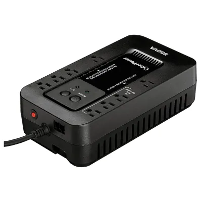 CyberPower EC550G - ECO (8) 5-15R OUTLETS 5FT CORD 5-15P PLUG 15A GREEN RJ11 3YR