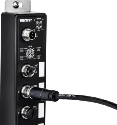 TRENDNET TI-XPG50 - M12 Gig PoE+ Railway Switch