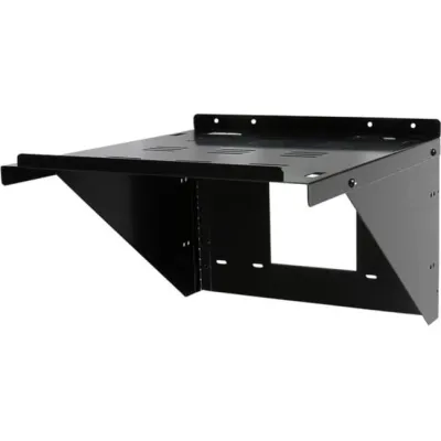 QUAM NICHOLS COMPANY AS11X12 - EQUIPMENT SHELF,STEEL,11 W X 12.9 D,BLACK POWDER COAT FINISH