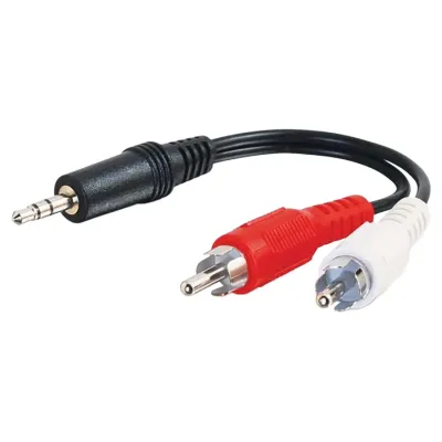 C2G CG39943 - 12ft 3.5mm Stereo M to (2) RCA