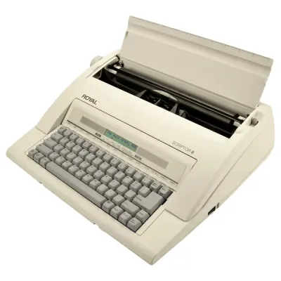 ADLER ROYAL ADL69147T - Portable 13 Display Memory Typewriter with Carrying Handle