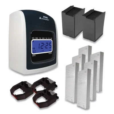 ACROPRINT ACPTTB500 - ATR480 Time Clock Bundle with Digital Display - Black