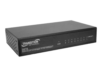 Transition Networks S8TB - UNMANAGED SWITCH, 8-PORT GIGABIT ETHERNET