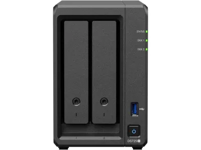 Synology DS725+ - Synology NAS DS725+ 2-Bay DiskStation with No Drives