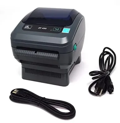 Zebra ZP450-0501-0006A - ZEBRA ZP 450 LABEL THERMAL MONOCHROME BAR CODE PRINTER - BLA