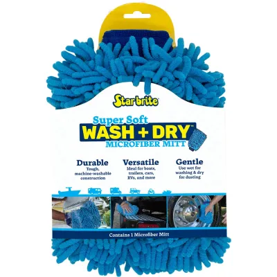 Star brite 40105 - Star brite Machine Washable Microfiber Reggae Mitt