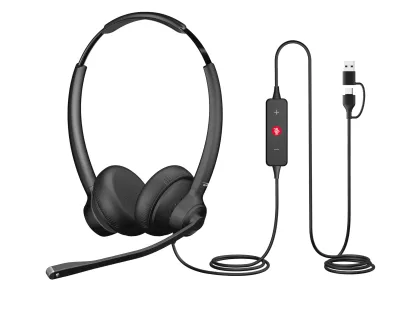 Cyber Acoustics AC-404 - CA USB-C Professional Headset AC-404