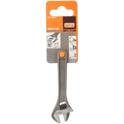BAHCO BAH8069RUS - 4 Central Nut Adjustable Wrench with Phosphate Finish