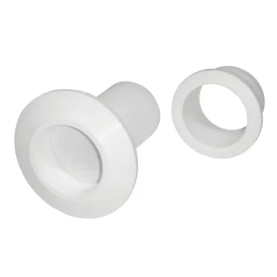 TH Marine Supplies RFS-2-DP - T-H Marine Recessed Flapper Scupper Drains - White