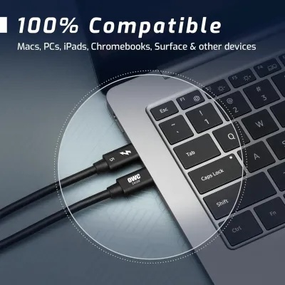 OWC OWCCBLTB5C2.0M - OWC THUNDERBOLT 5 (USB-C) 2.0 METER (78.7 ) CABLE - BLACK - 