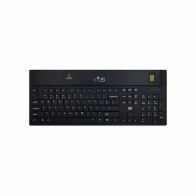 KEY SOURCE INTERNATIONAL 1700 SX HFFFB-21 - 104 USB KB WRFID DUAL FREQ, BIO FINGERPRINT, & CLEANING BUTT