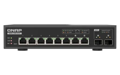 QNAP QSW-L3208-2C6T-US - QNAP SWT QSW-L3208-2C6T-US 6x10BASE-T 5-speed port Unmanaged