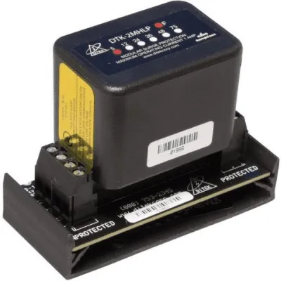 Ditek DTK-2MHLP5FWB - Ditek 5V Two Pair Modular Alarm Panel Protector