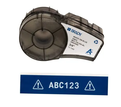 BRADY M21-750-595-BL - BRADY ALL WEATHER PERMANENT ADHESIVE VINYL LABEL TAPE WITH R